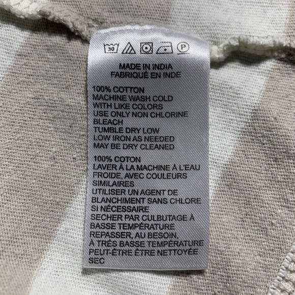 Urban Outfitters White/Tan Striped T-shirt - Picture 5 of 5